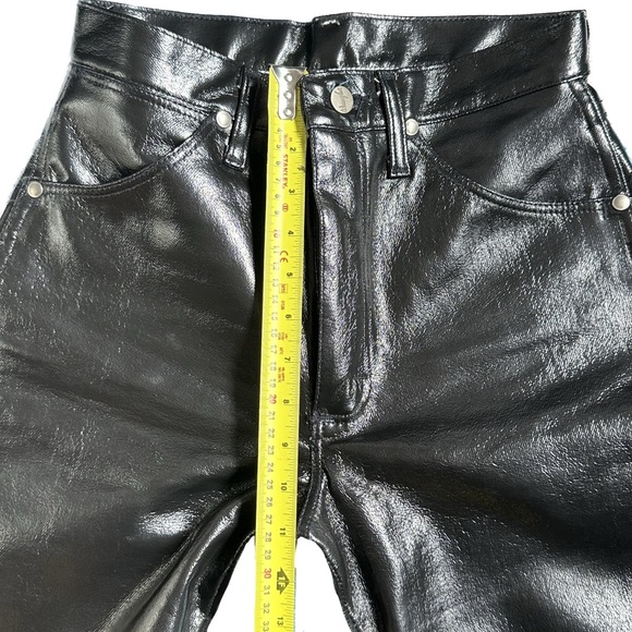 RARE‼️ Vintage Faux Leather Wranglers As Seen On Kim K - Picture 5 of 9